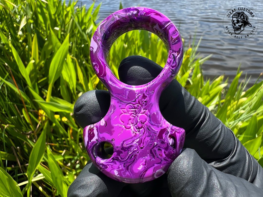 "Purple Haze" No Luck Charm & Bead (Kaotic Artworks Resin)