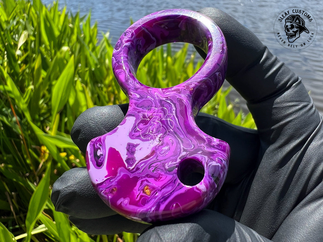 "Purple Haze" No Luck Charm & Bead (Kaotic Artworks Resin)