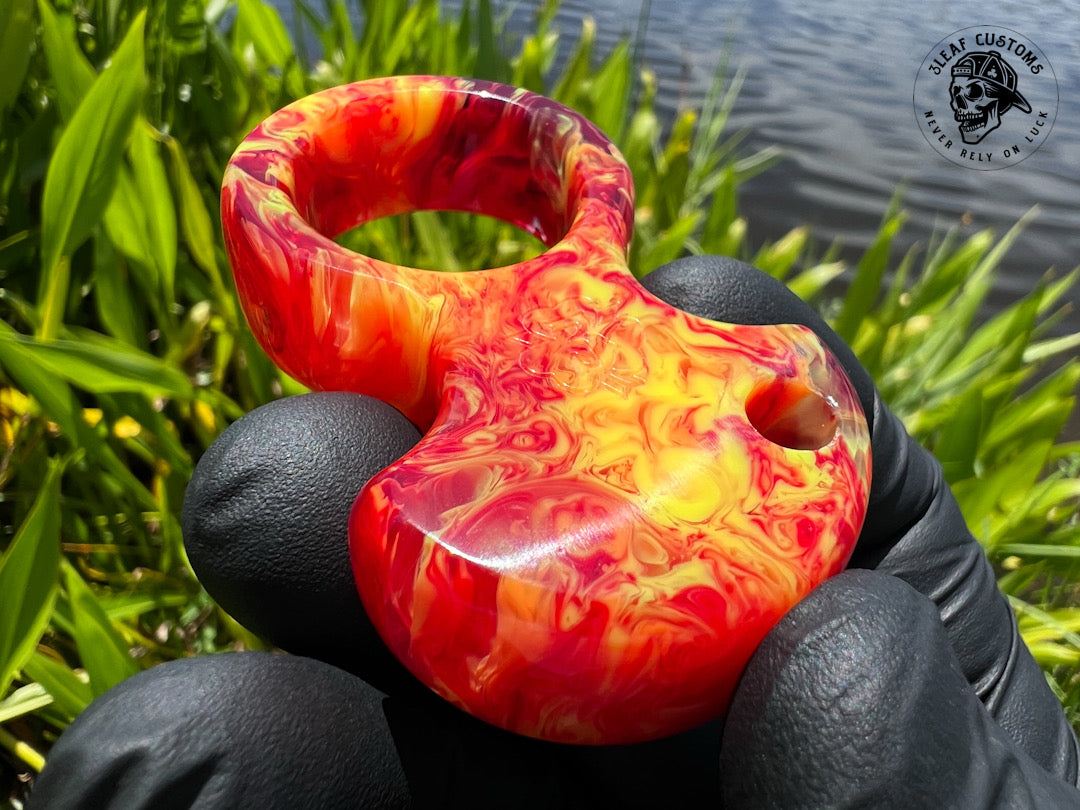 "Fully Involved" No Luck Charm (kaotic artworks resin)