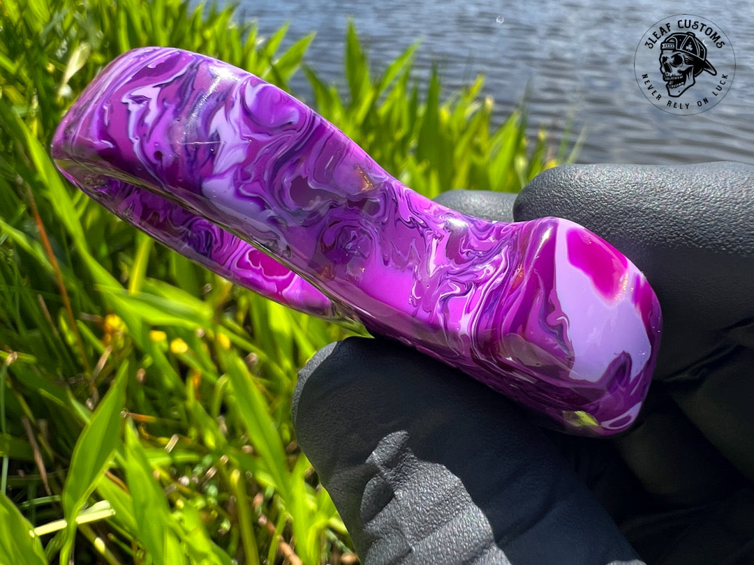 "Purple Haze" No Luck Charm & Bead (Kaotic Artworks Resin)