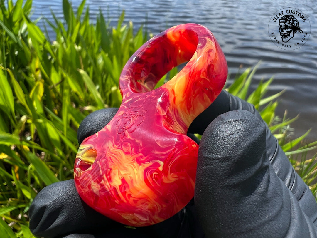 "Fully Involved" No Luck Charm (kaotic artworks resin)