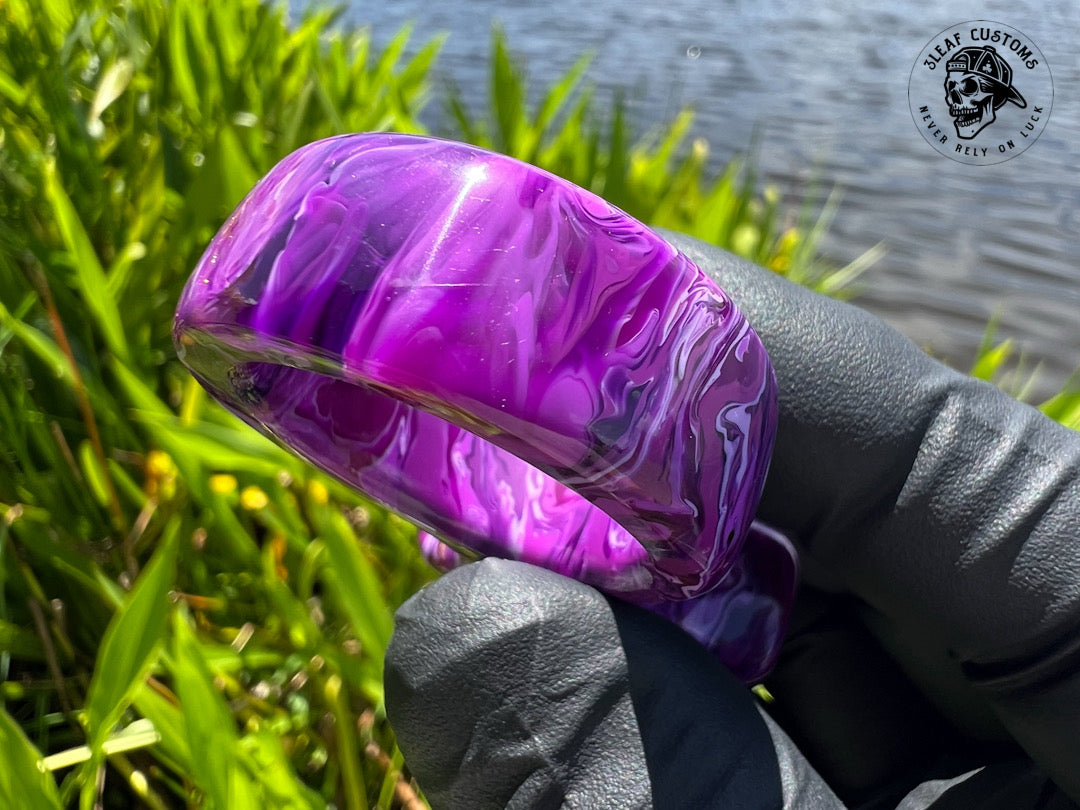 "Purple Haze" No Luck Charm & Bead (Kaotic Artworks Resin)