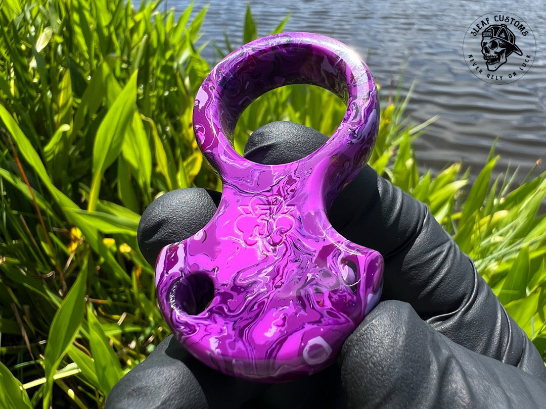 "Purple Haze" No Luck Charm & Bead (Kaotic Artworks Resin)