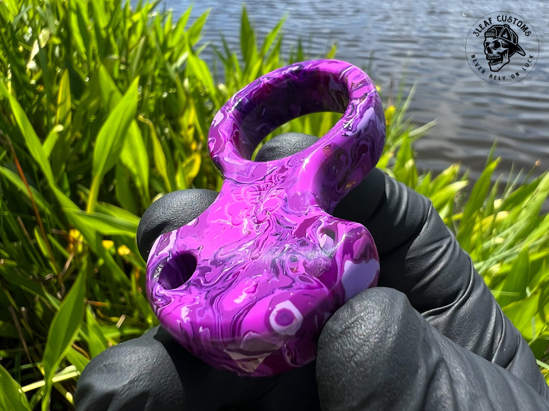 "Purple Haze" No Luck Charm & Bead (Kaotic Artworks Resin)