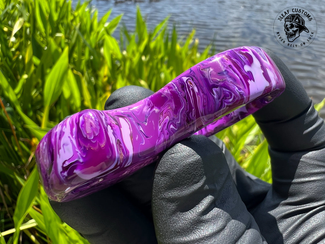 "Purple Haze" No Luck Charm & Bead (Kaotic Artworks Resin)