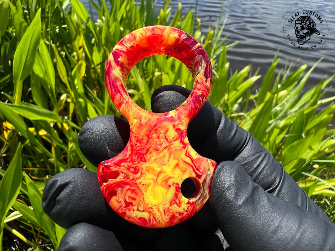 "Fully Involved" No Luck Charm (kaotic artworks resin)