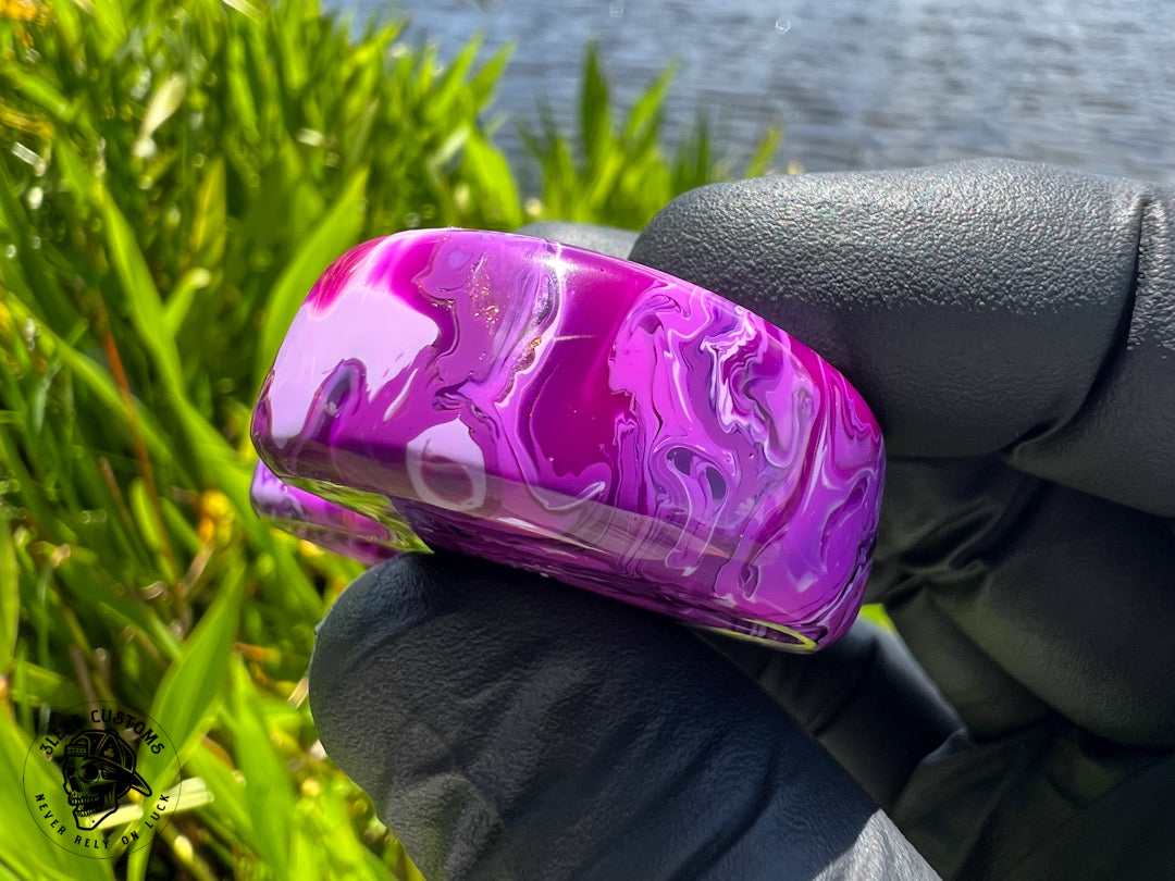 "Purple Haze" No Luck Charm & Bead (Kaotic Artworks Resin)
