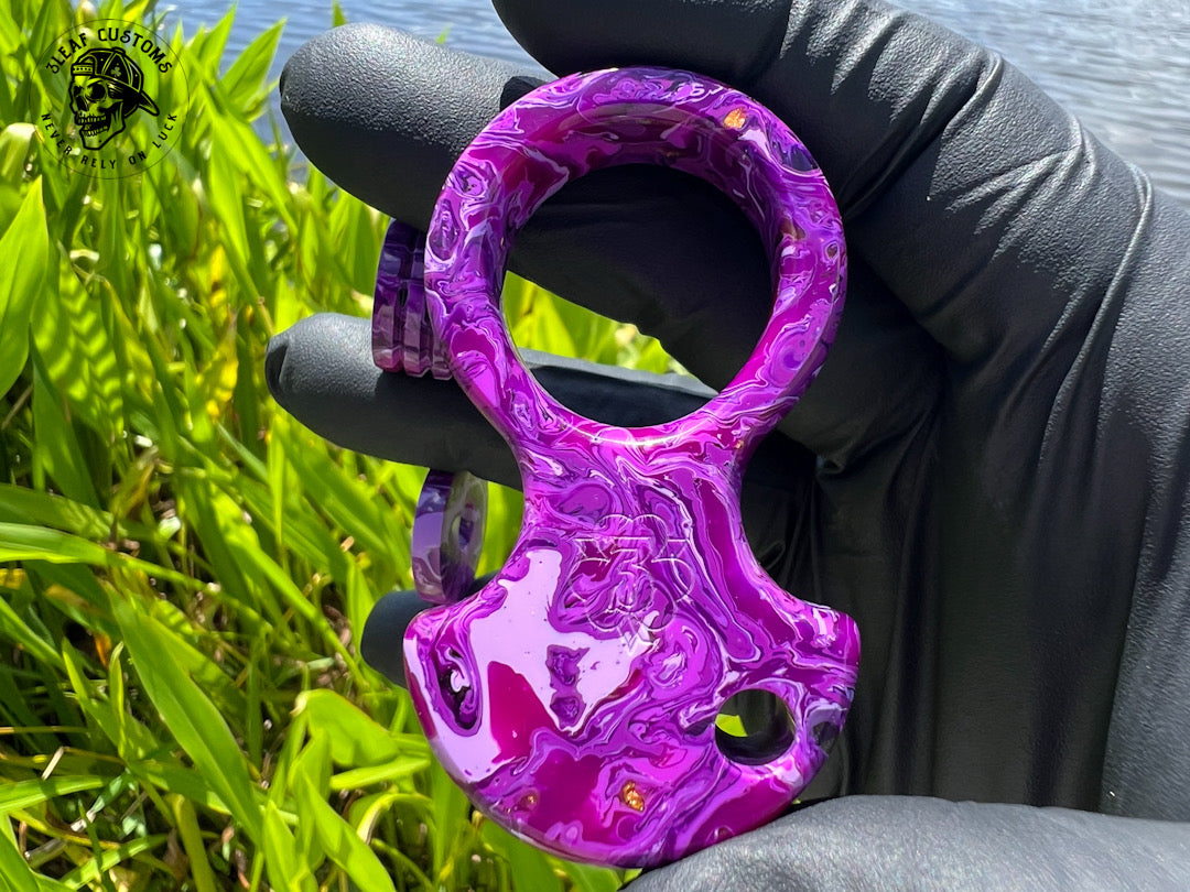 "Purple Haze" No Luck Charm & Bead (Kaotic Artworks Resin)