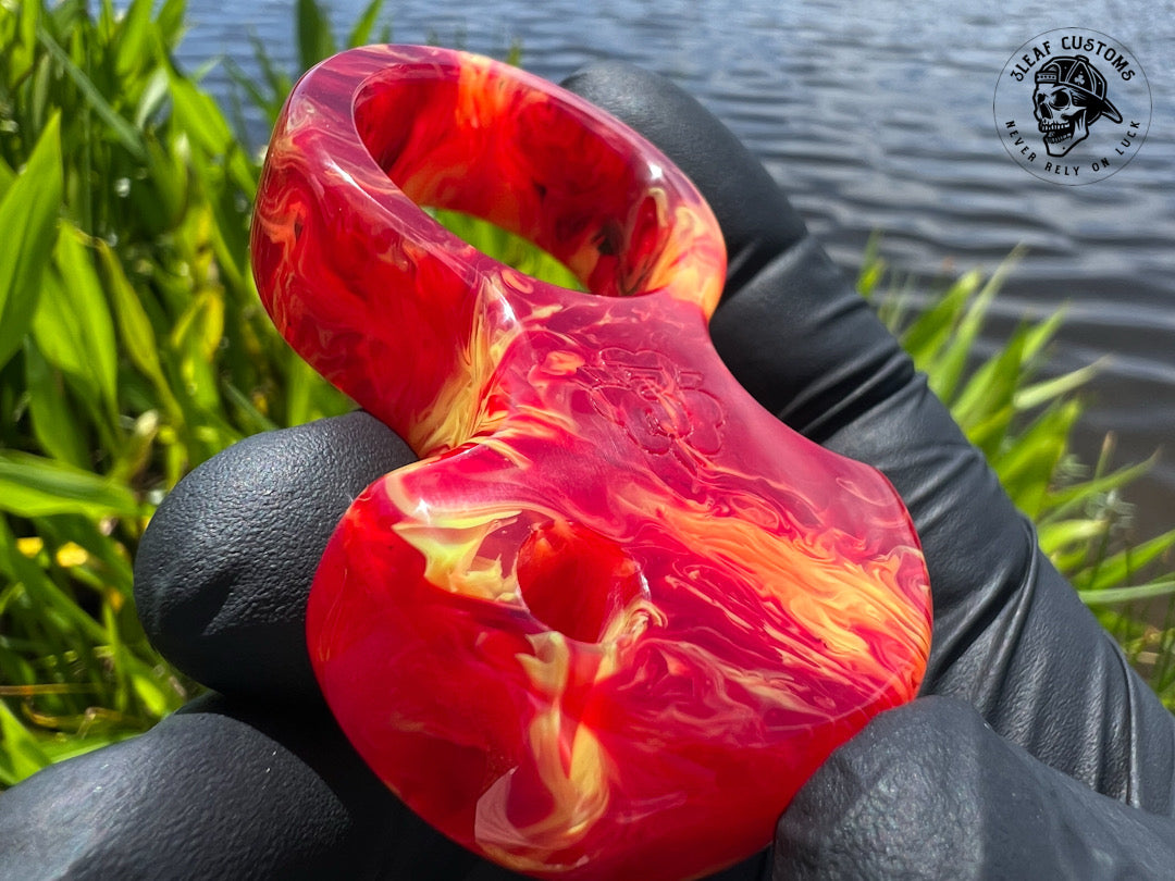 "Fully Involved" No Luck Charm (kaotic artworks resin)
