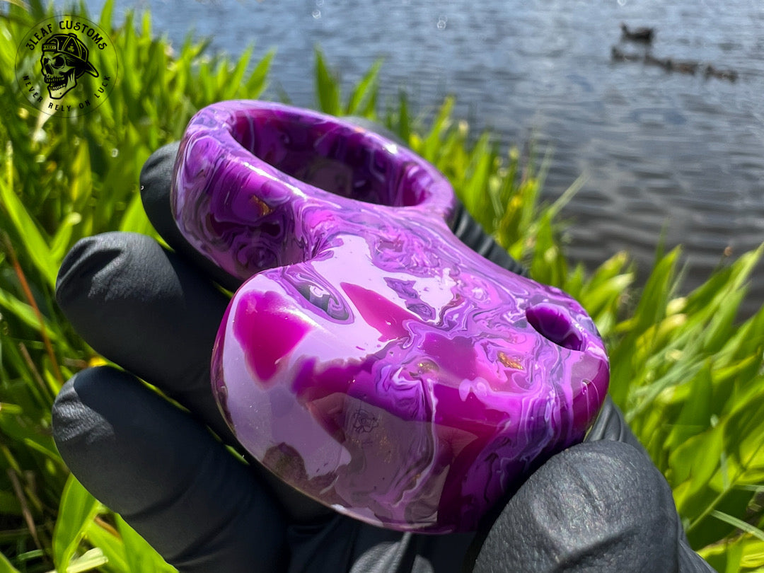 "Purple Haze" No Luck Charm & Bead (Kaotic Artworks Resin)
