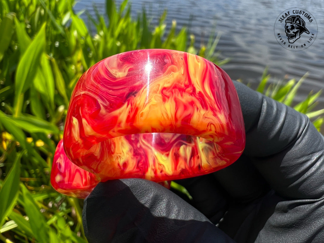"Fully Involved" No Luck Charm (kaotic artworks resin)