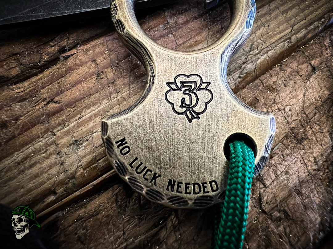 V2 No Luck Charm w/ 3D 3LC Skull & Rock Work Finish