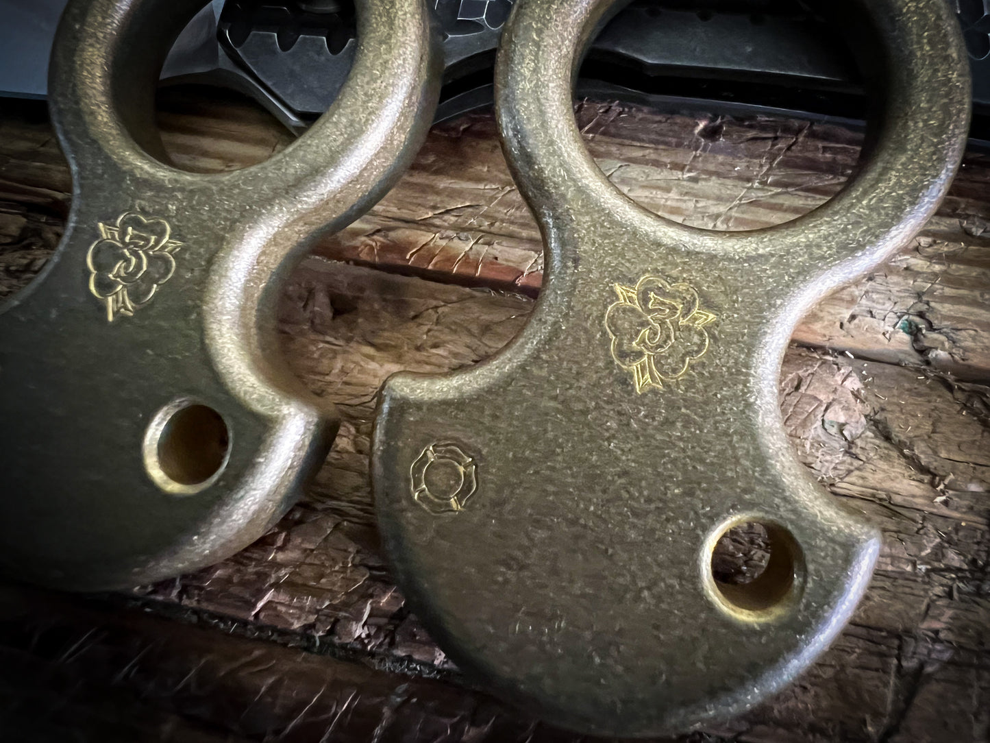 Dirty Wash- Std Thickness CNC Brass No Luck Charm