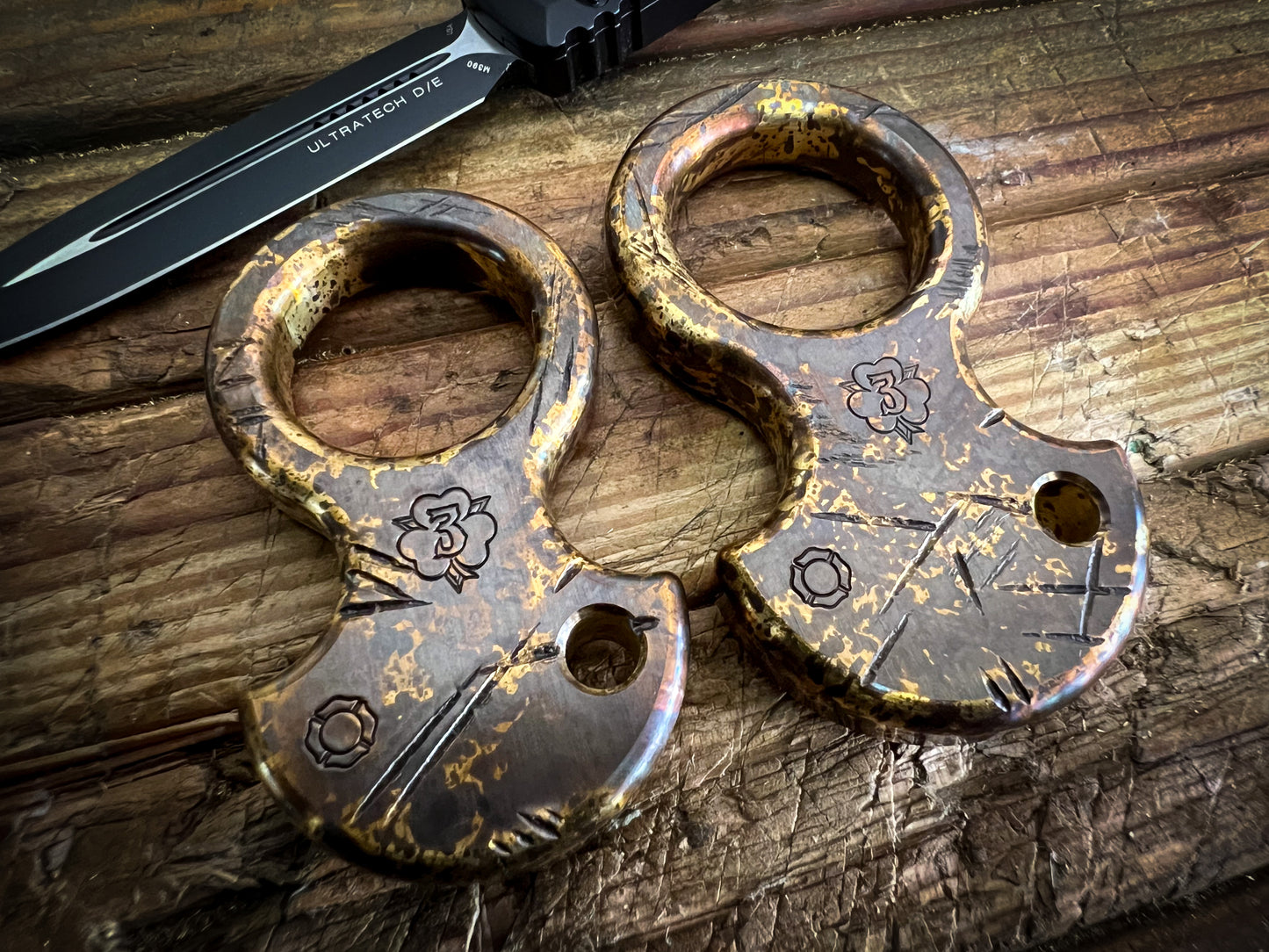 CNC No Luck Charms- Solid Brass (Standard Thickness*) Various Finishes