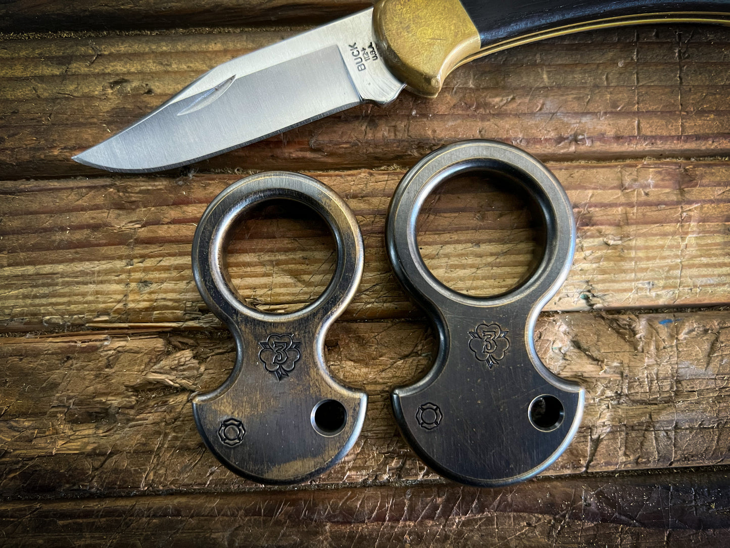 CNC No Luck Charms- Solid Brass (Standard Thickness*) Various Finishes