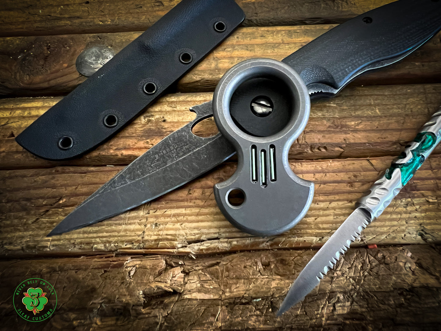 Titanium - Anodized Battle Bronze No Luck Charm (1" Stall)