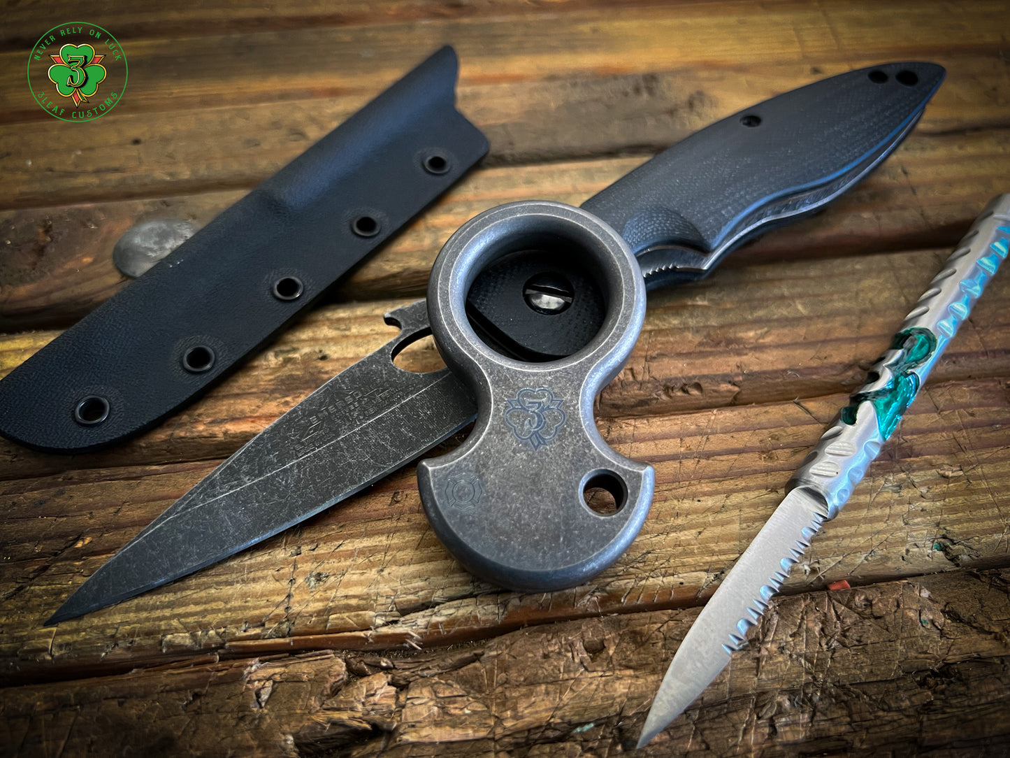Titanium - Anodized Battle Bronze No Luck Charm (1" Stall)