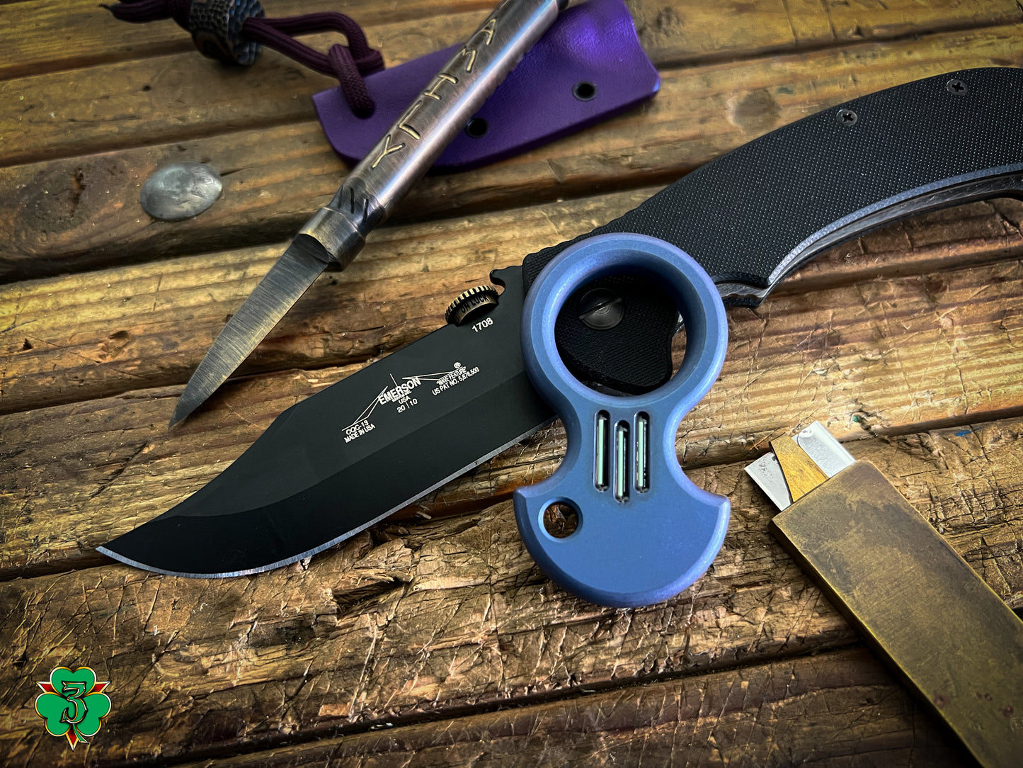 Bluish-Purple Titanium No Luck Charm (1" stall)