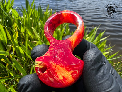 "Fully Involved" No Luck Charm (kaotic artworks resin)
