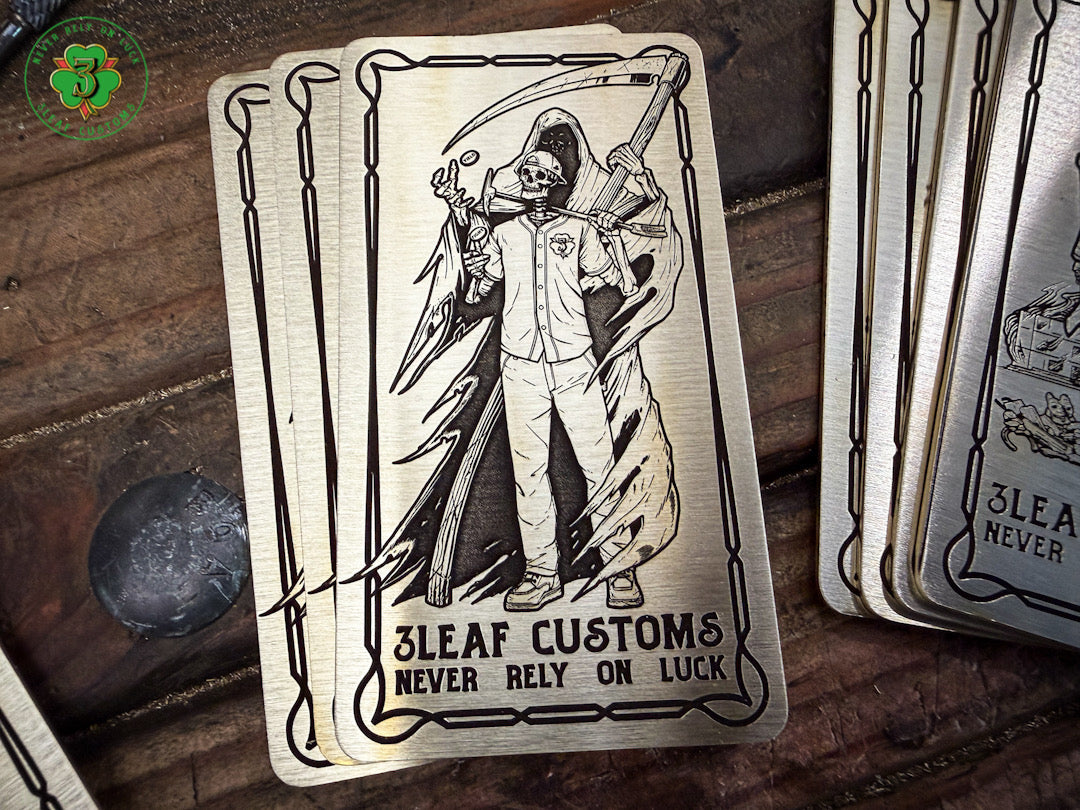 Handmade Brass Helmet Cards