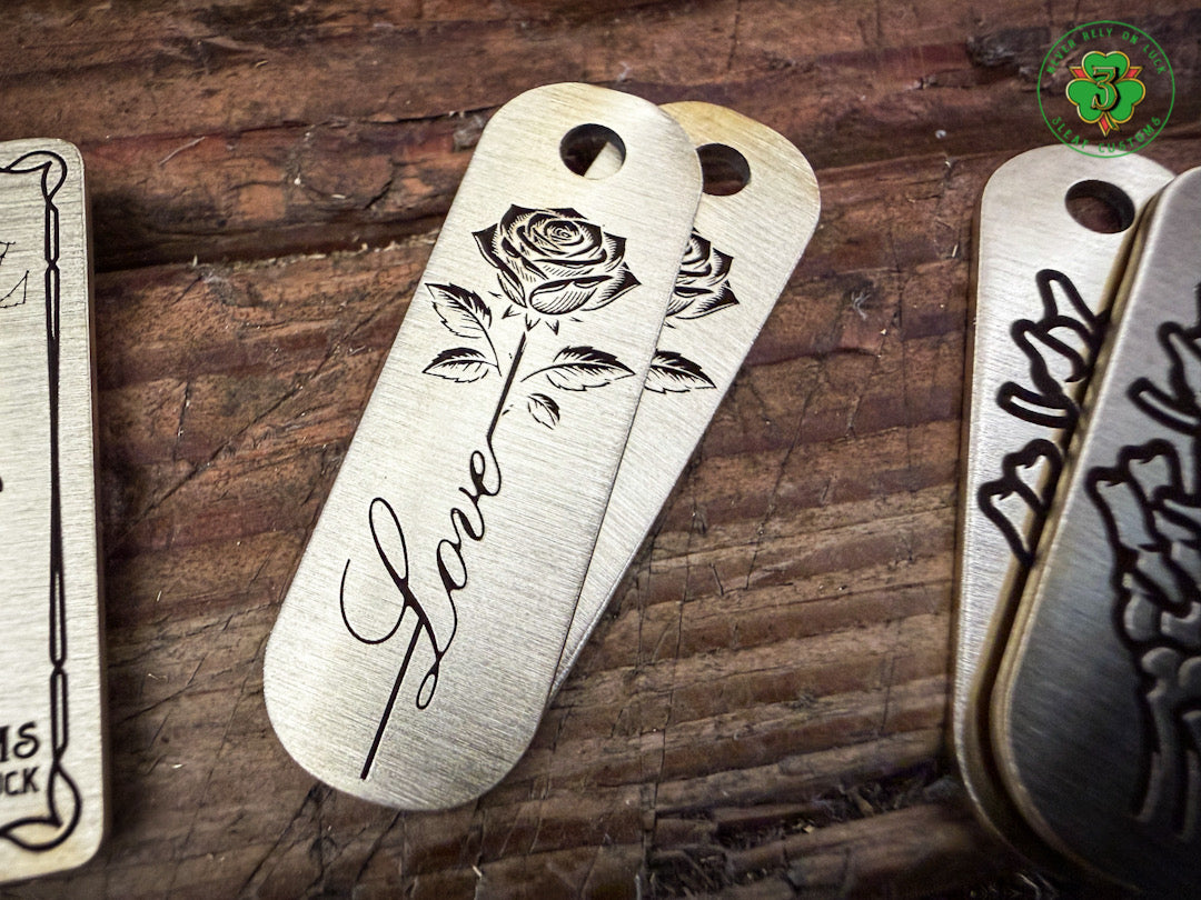 Handmade Brass Keychains (customizable)