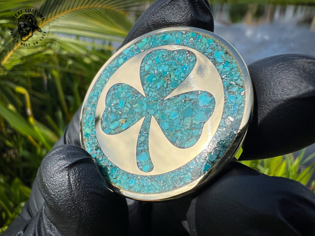 Kingman Turquoise & 3D Skull Challenge Coin