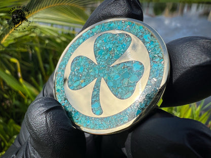 Kingman Turquoise & 3D Skull Challenge Coin