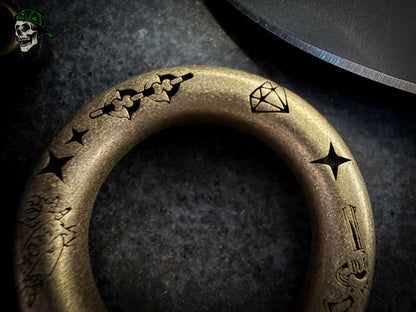 "Tattooed" Low Pro No Luck Charm & Bead