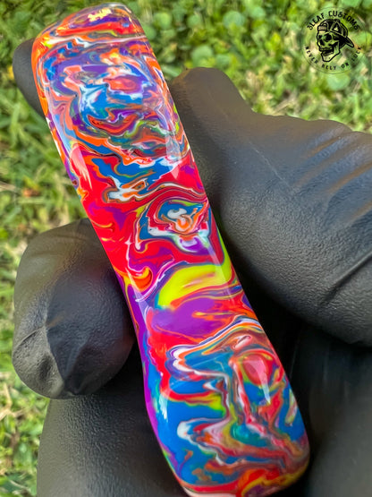 "Color Explosion" No Luck Charm & Bead ('Burnt End')