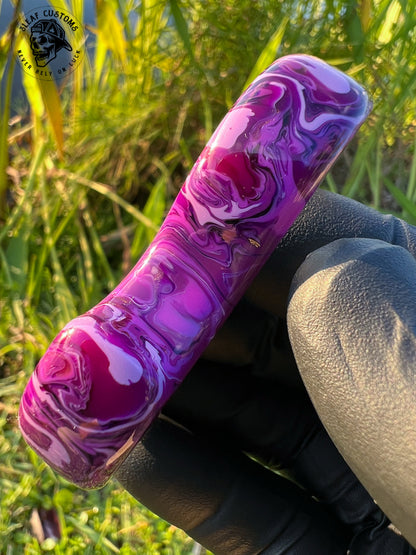 "Purple Haze" No Luck Charm & Bead (Burnt End)