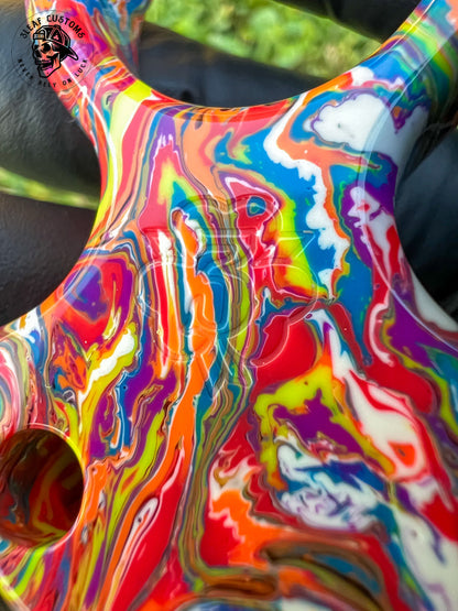 "Color Explosion" No Luck Charm & Bead ('Burnt End')