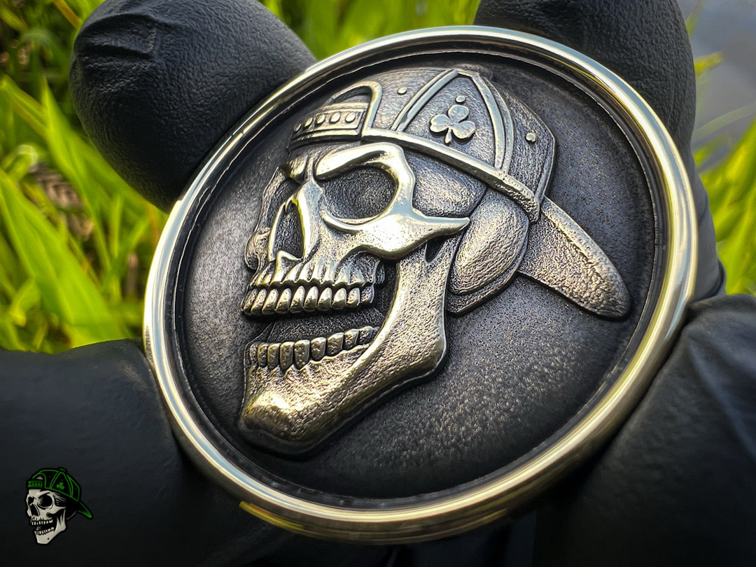 Kingman Turquoise & 3D Skull Challenge Coin