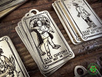Handmade Brass Keychains (customizable)