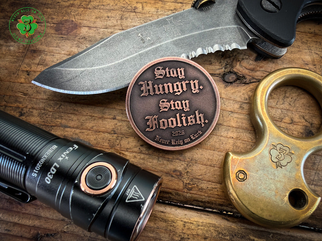 "Stay Hungry" 3D COPPER Coin