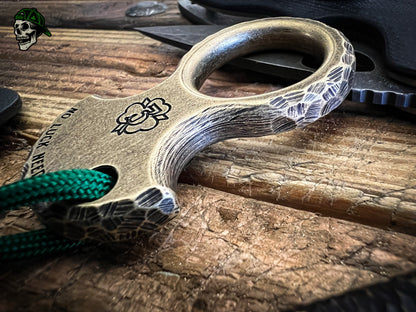 V2 No Luck Charm w/ 3D 3LC Skull & Rock Work Finish