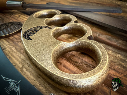"Dark Side" Xtrme Low Pro Bear Paw & Coin- Handmade w/Reeded Crowns