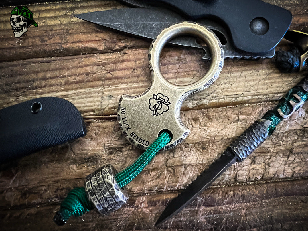 V2 No Luck Charm w/ 3D 3LC Skull & Rock Work Finish