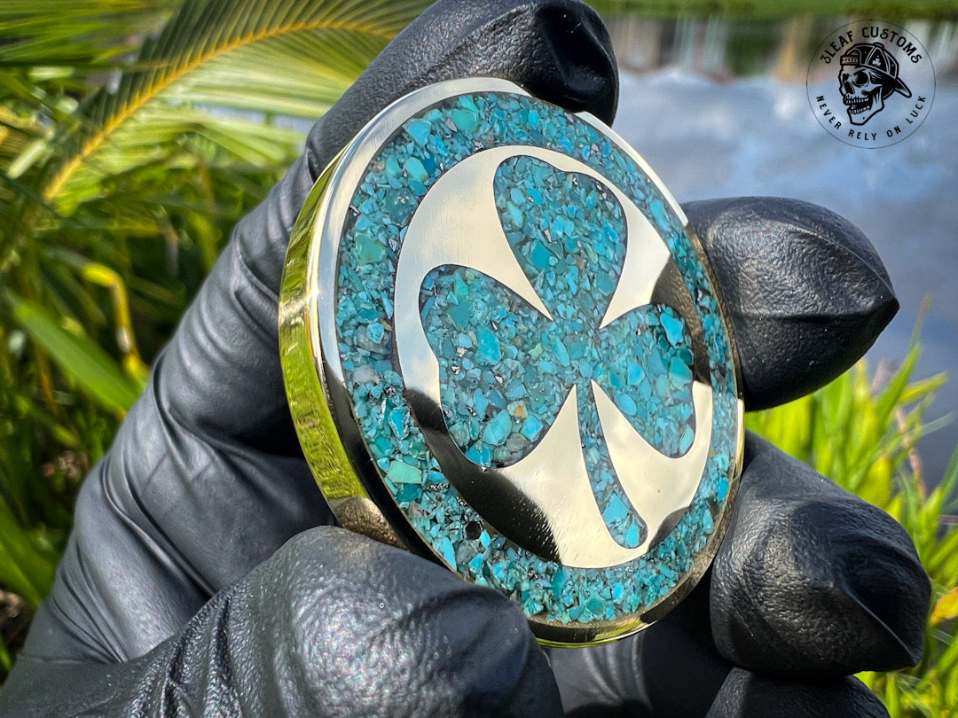 Kingman Turquoise & 3D Skull Challenge Coin