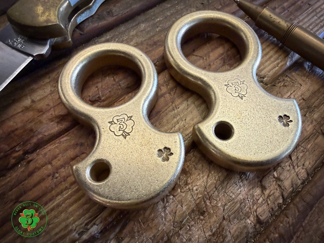 CNC No Luck Charms- Solid Brass (Standard Thickness*) Various Finishes