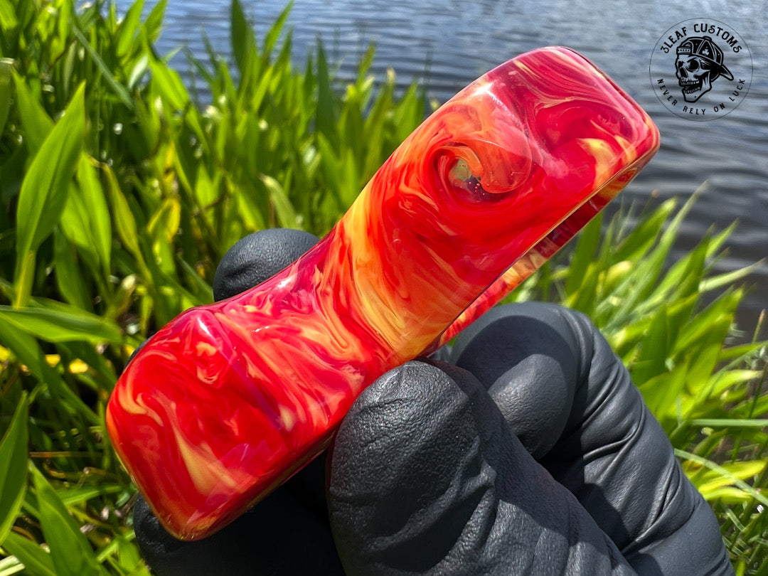 "Fully Involved" No Luck Charm (kaotic artworks resin)