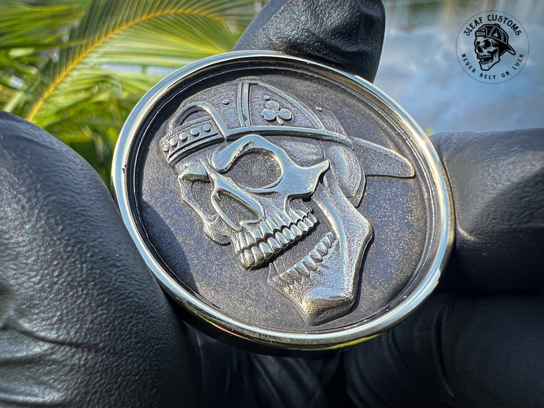 Kingman Turquoise & 3D Skull Challenge Coin