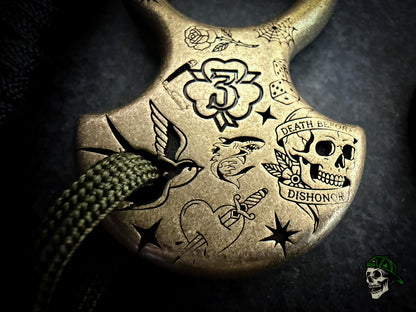 "Tattooed" Low Pro No Luck Charm & Bead