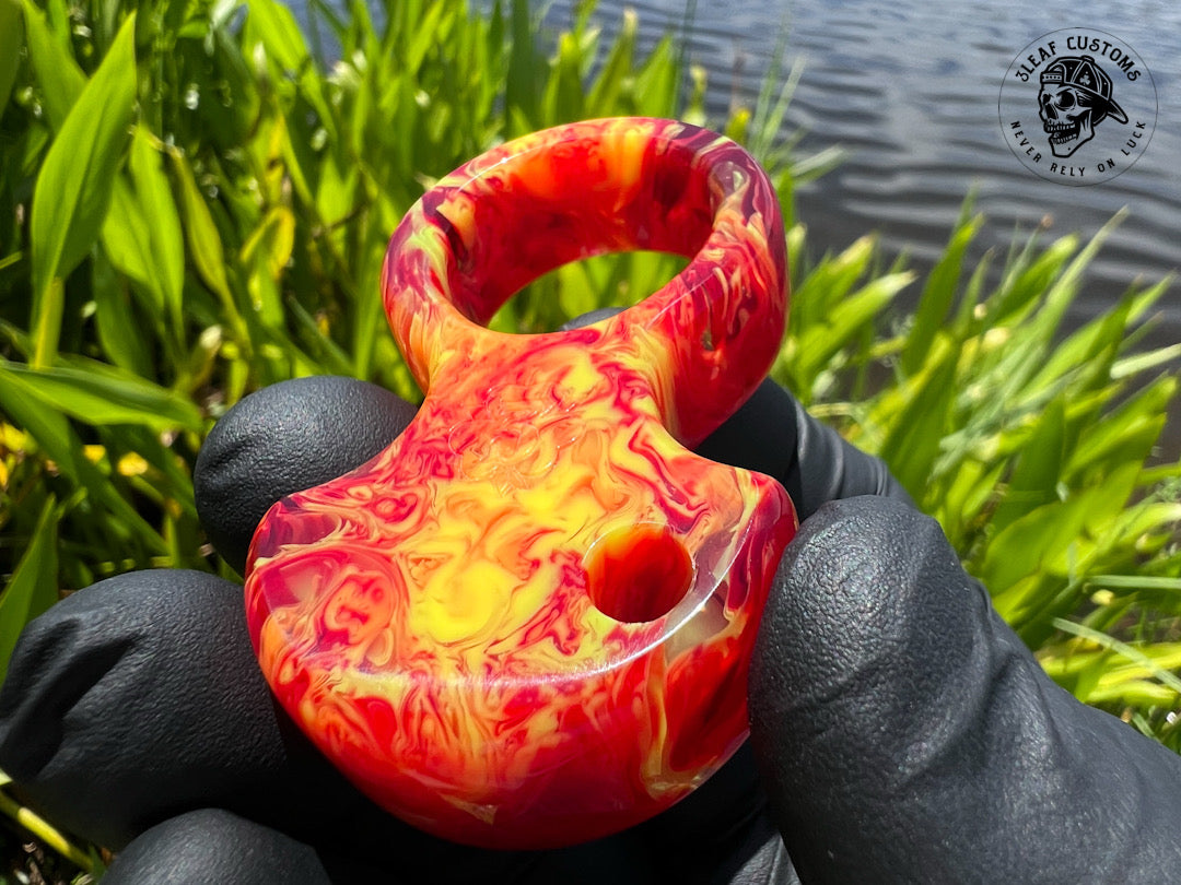 "Fully Involved" No Luck Charm (kaotic artworks resin)