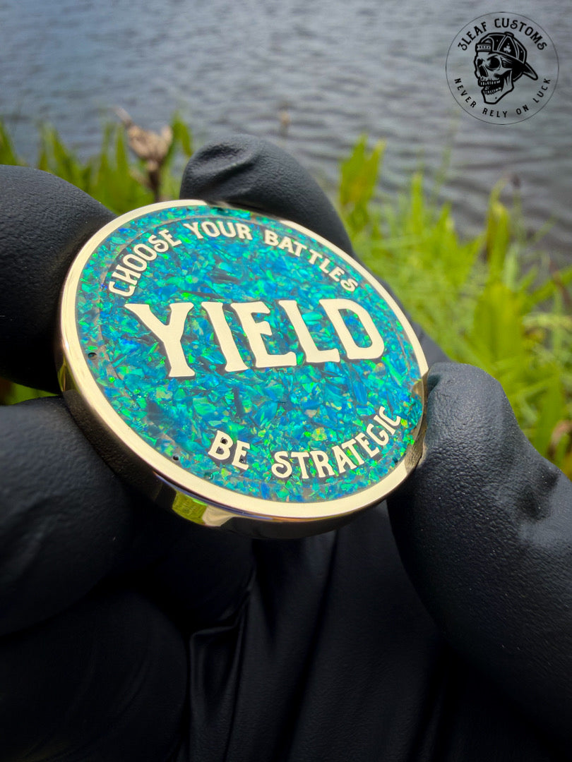 Opal Inlay "Fight/Yield" Decision Coin