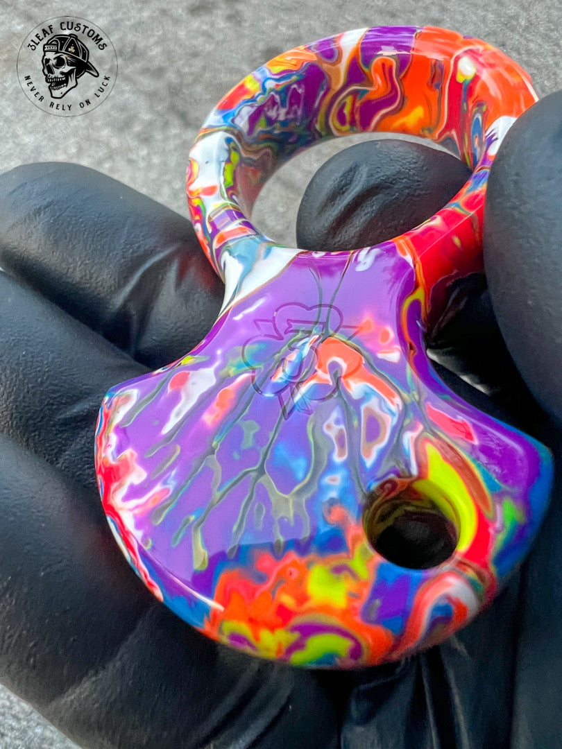 "Color Explosion" No Luck Charm & Bead ('Burnt End')