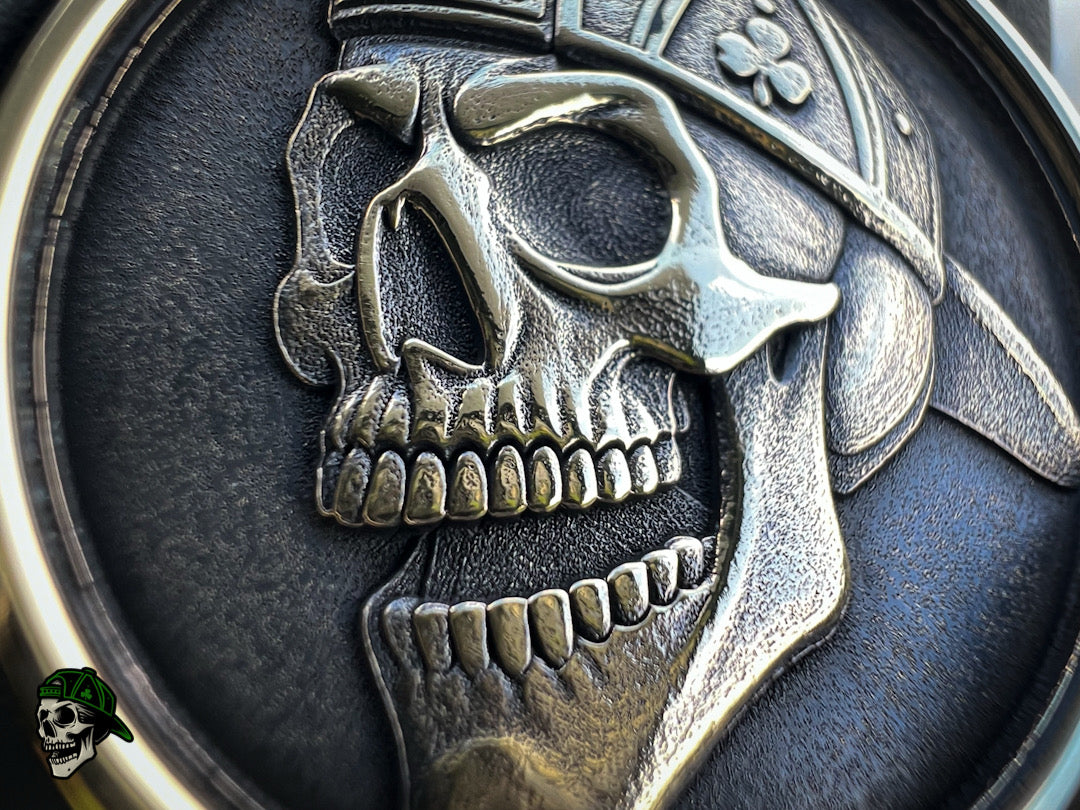 Kingman Turquoise & 3D Skull Challenge Coin