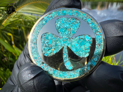 Kingman Turquoise & 3D Skull Challenge Coin