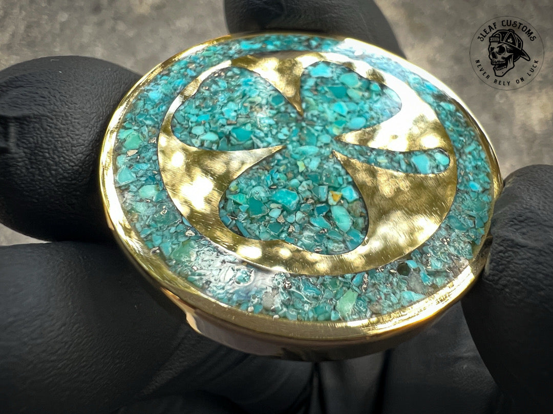 Kingman Turquoise & 3D Skull Challenge Coin