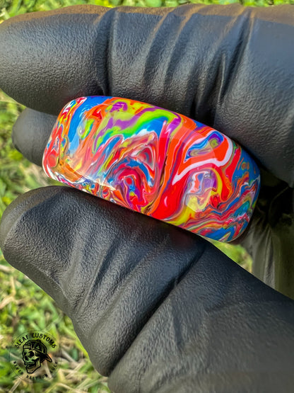 "Color Explosion" No Luck Charm & Bead ('Burnt End')