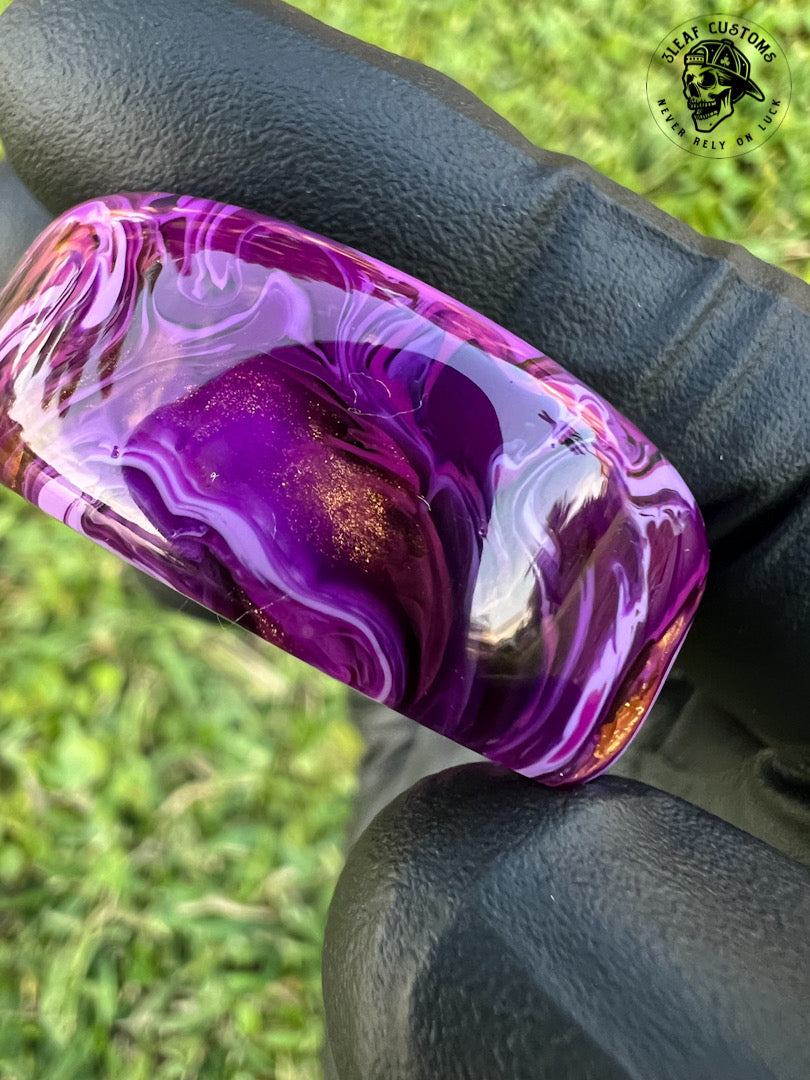 "Purple Haze" No Luck Charm & Bead (Burnt End)